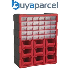 Image of Sealey APDC39R Cabinet Box 39 Drawer - Red/Black