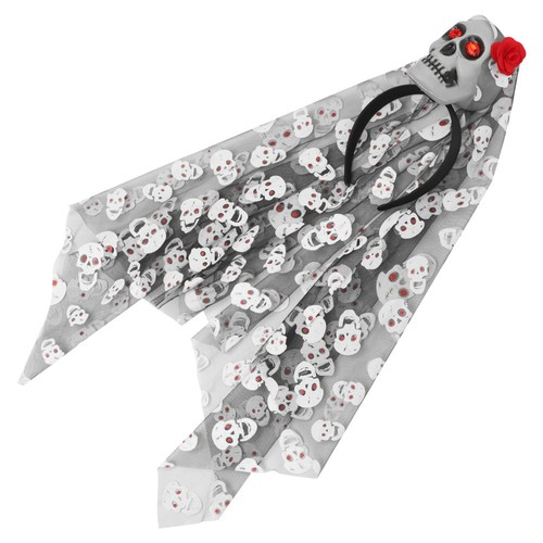 Halloween Headdress Bride Veil Headband Goth Accessories Women Accessory - Bild 10 von 12