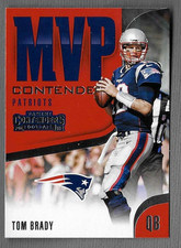TOM BRADY 2018 CONTENDERS FOOTBALL MVP INSERT CARD #MVP-4 PATRIOTS