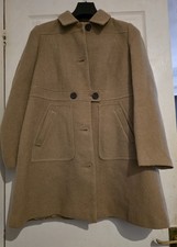 Next Camel Textured Coat - Size 14