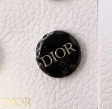 AUTHENTIC CHRISTIAN DIOR BLACK & SILVER DIOR PIN BADGES
