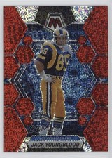 2023 Panini Mosaic Red Sparkle Prizm Jack Youngblood #142 HOF 16wc