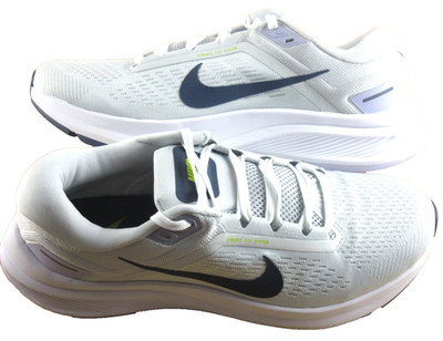 Nike Women's Air Zoom Structure 24 Running Shoes Platinum White Blue Size 7.5