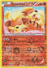NM-Mint Growlithe - RC4/RC25 - Uncommon Pokemon Legendary Treasures: Radiant Col