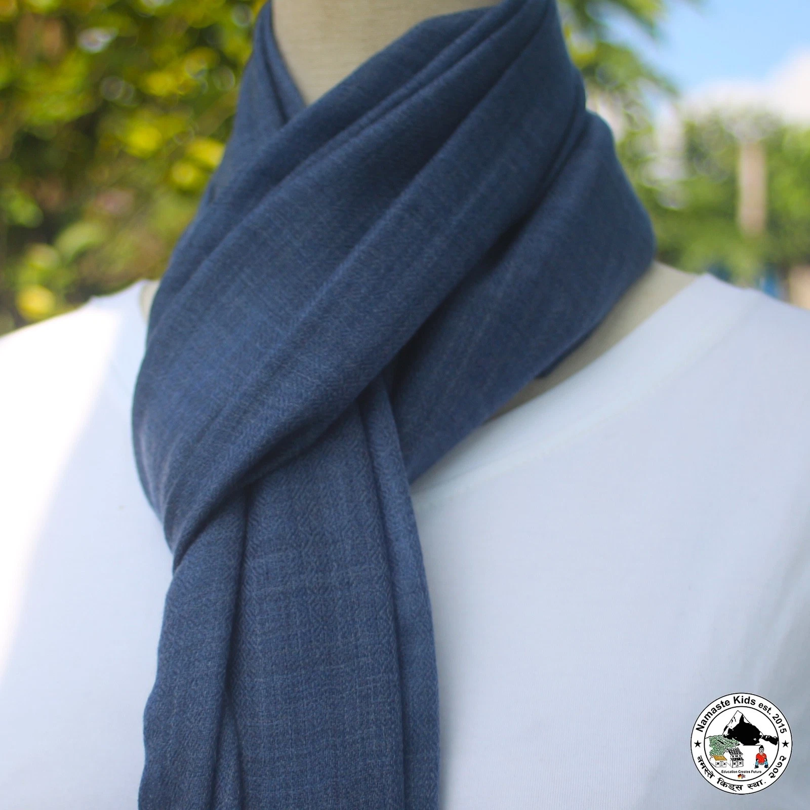 Cashmere Scarf "Chame" - Handcrafted From Nepal, Lightweight Scarf, Neck Scarf