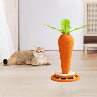 Katzenkratzbrett Katzenkrallenkratzer Karottenform Möbelschutz groß