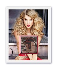 Taylor Swift Autographed Signed 11x14 Framed CD Photo Red ACOA