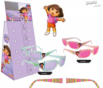 DORA the EXPLORA Sonnenbrille BOOTS der AFFE Brille UV-Schutz Nickelodeon rosa