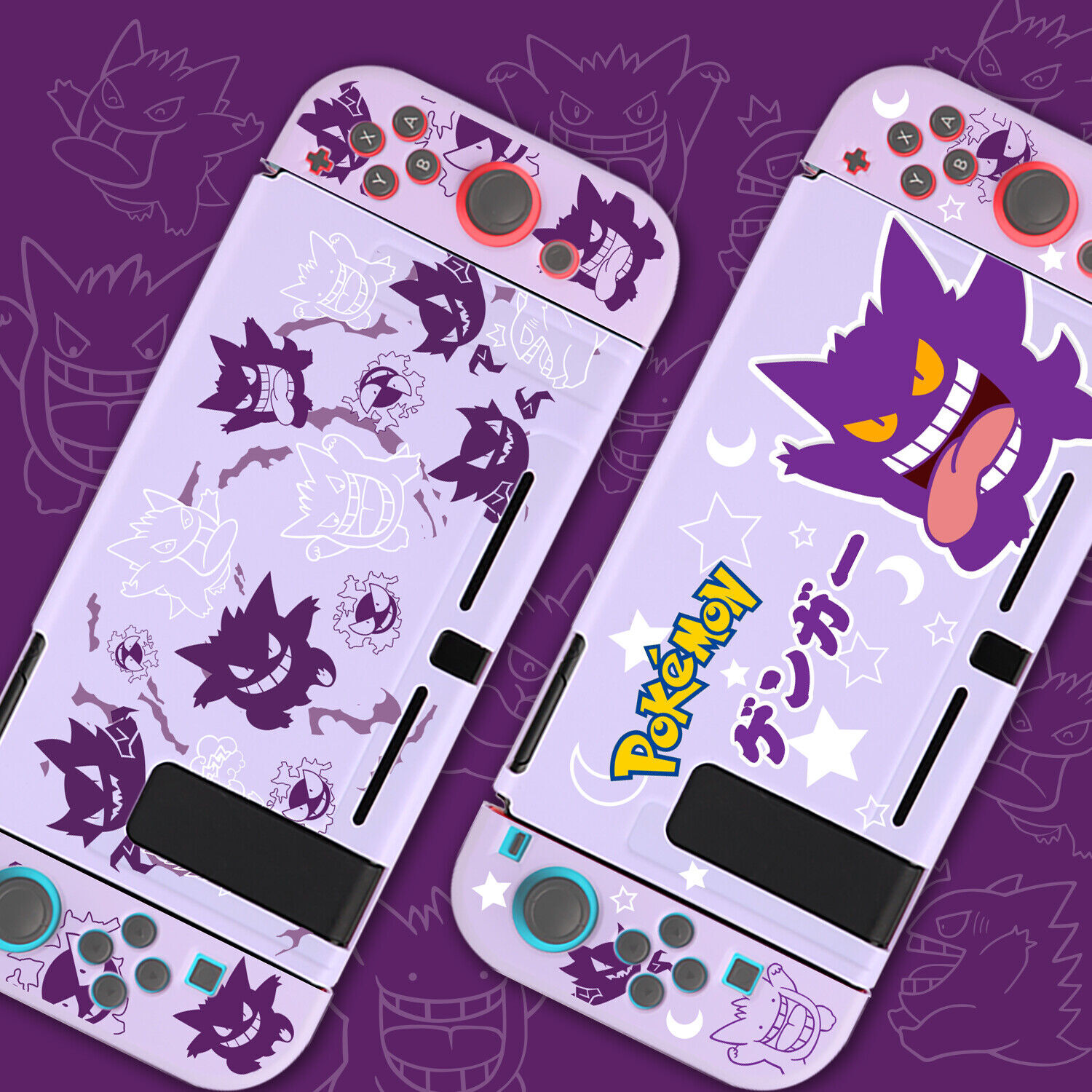 Nintendo Switch Case Cover Shell Kawaii Gengar Accessories For Joycon Controller-image