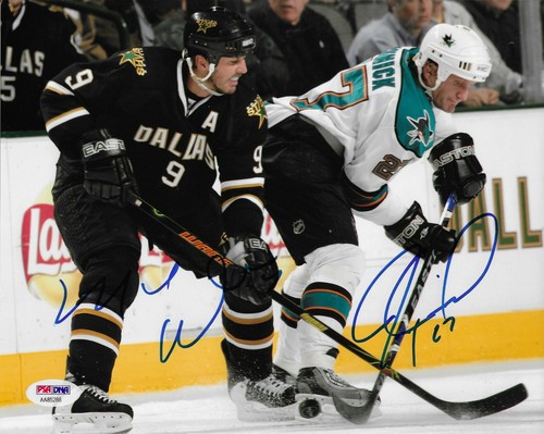 Mike Modano & Jeremy Roenick Dual Signed 8x10 Photo Autographed PSA/DNA COA - Picture 1 of 2