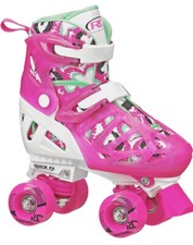 Roller Derby Quad Star Adjustable Girl's Roller Skates Medium 3-6 Wore Once 