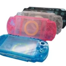 For Sony PSP 3000 PSP3000 Full Housing Shell Case Cover  Buttons Clear Purple