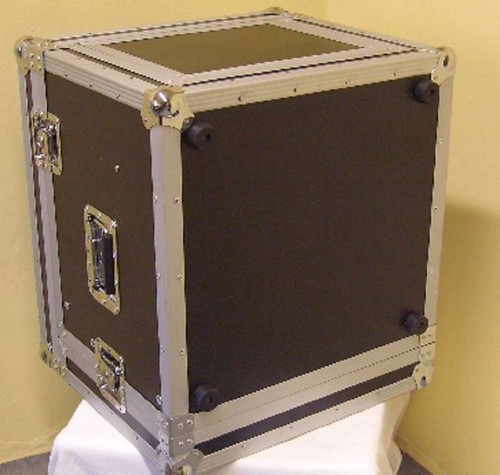6/10 HE 19" ROADINGER DJ-Rack Winkelrack Kombicase L-Rack Workstation Flightcase - Picture 7 of 10
