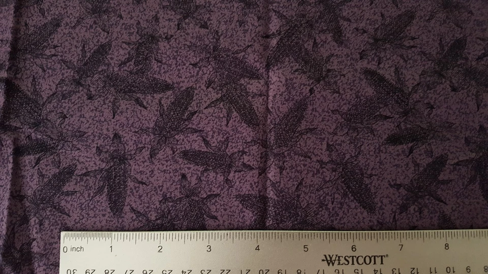 1 yd Fall Corn on the Cob Beth Ann Bruske David Textiles Dark Dusty Purple - Image 2 of 3