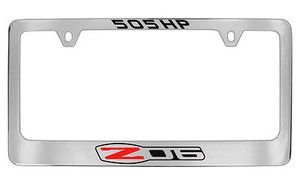 Chevrolet Chevy Corvette C6 Chrome Plated Metal License Plate Frame Holder