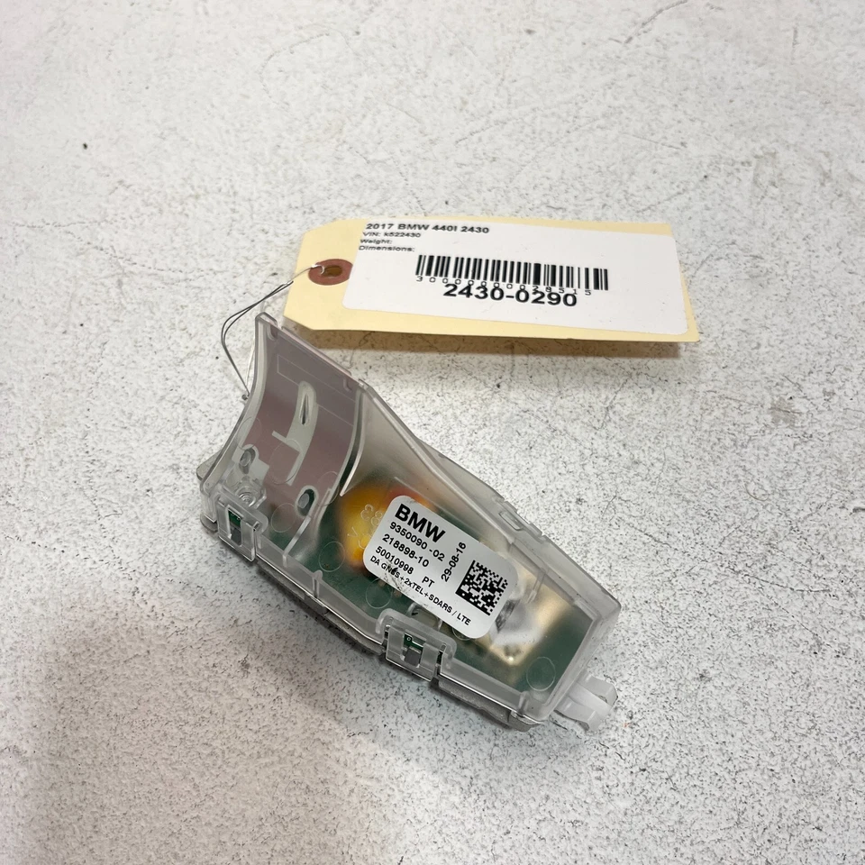BMW 440i 2017-2020 techo exterior aleta de tiburón módulo antena OEM Foto 2 de 4