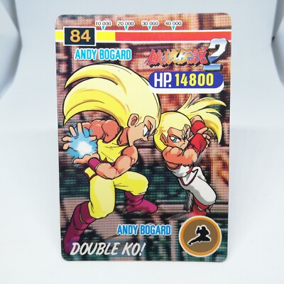 84 Andy Bogart vs Andy Bogart FATAL FURIY2 CARD NEOGEO SNK CORP 1992 Arcade