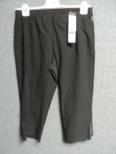 Doris Streich Zip Crop Style Trousers Black UK 18 RRP £75 LN024 GG 16