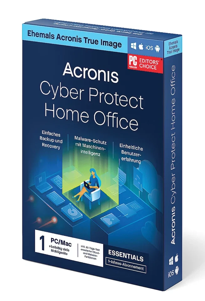 Acronis Cyber Protect Home Office anterior True Image 1, 3 o 5 PC/dispositivos 1 año