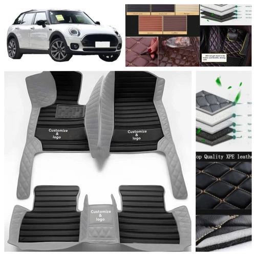 For Mini Cooper Clubman 2008-2020 Car Floor Mats PU Leather All Weather Rugs - Foto 34 di 38