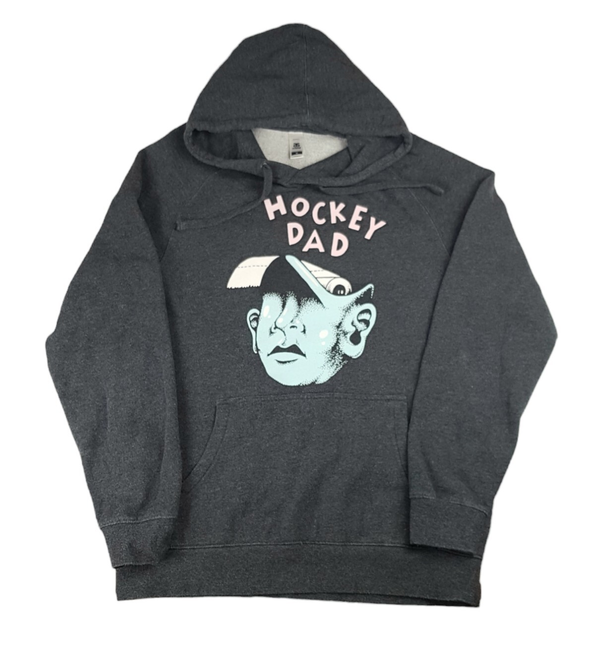 Hockey Dad Mens Jumper Hooded Hody Size Medium Grey Band Australian Rock Indie