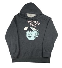 Hockey Dad Mens Jumper Hooded Hody Size Medium Grey Band Australian Rock Indie 