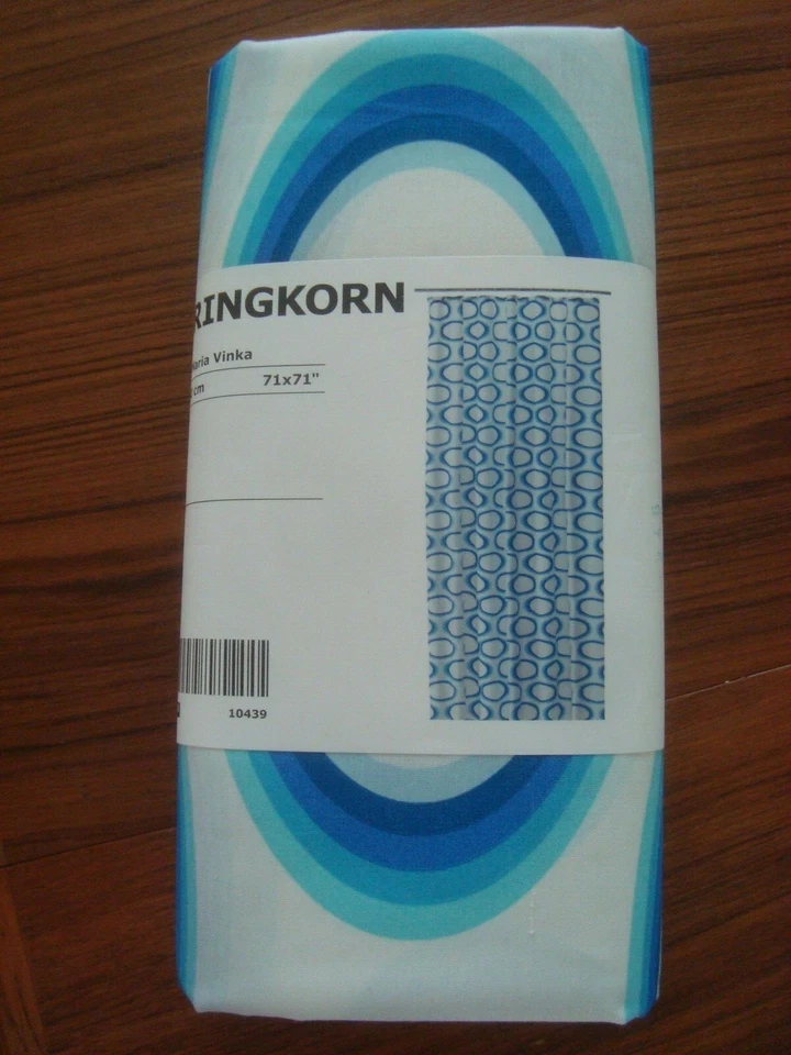 SPRINGKORN Cortina de Ducha Blanco Naranja Rosa Blanco Azul Poli Algodón NUEVO IKEA   Foto 2 de 4