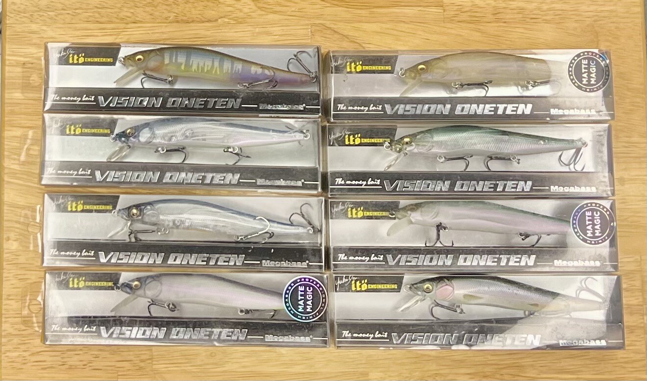 Megabass (Lot Of 8) Ito Vision OneTen & (Matte Series) Suspending Jerkbaits, NWT - Image 11