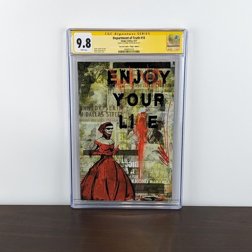 Department of Truth #10 SIGNED Chinh Potter CGC 9.8 SS Cyn City Comics Virgin - Picture 6 of 6