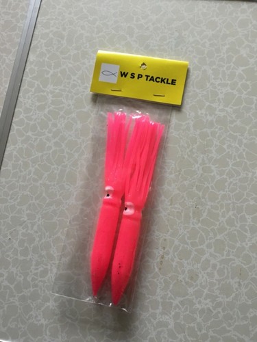 Sea fishing 2 x 7” large coloured muppets cod Pollock ling Congor lures 🎣🎣🎣 - Picture 2 of 6