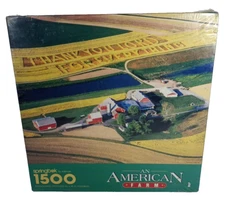 Springbok AN AMERICAN FARM 1500pc Hallmark Jigsaw Puzzle farmer field USA SEALED