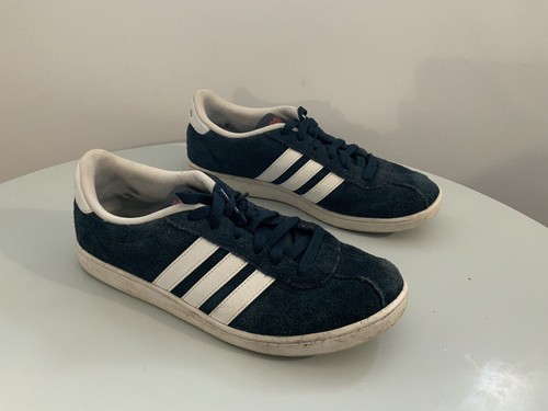 adidas Vl Court 2.0 Trainers Uk7 Sneakers Suede Blue art f99260 Unisex - Picture 6 of 7