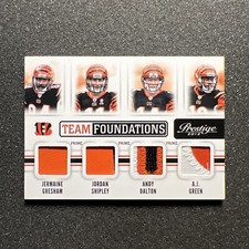 2012 Prestige GRESHAM / SHIPLEY / DALTON / GREEN Team Foundations QUAD PATCH /49