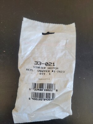 33-021 Oregon Starter Switch Compatible With Snapper 1-2623 / Location ...