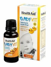 HEALTH AID BABYVIT MULTIVITAMIN LIQUID DROPS ORANGE FLAVOUR 25ML
