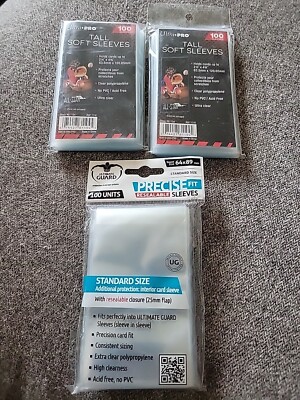 Ultra Pro TALL Penny Card Sleeves 2 Pack of 100 for cards up to 2.5X4.75.  Bonus 74427811945| eBay