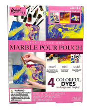 Art Set for Kids Create Your Own Marble Pour Pouch Kit POUR MIX STYLE NEW