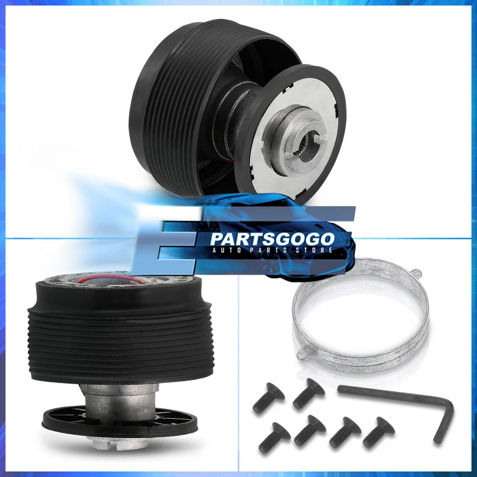 For 90-93 Acura Integra 6 Hole Bolt Pattern Boss Steering Wheel Adapter Hub BK - Image 2 of 3