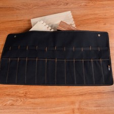 Chisel Carrying Case Canvas Pocket Tool Roll Holder Wrench Pouch Organi Lj