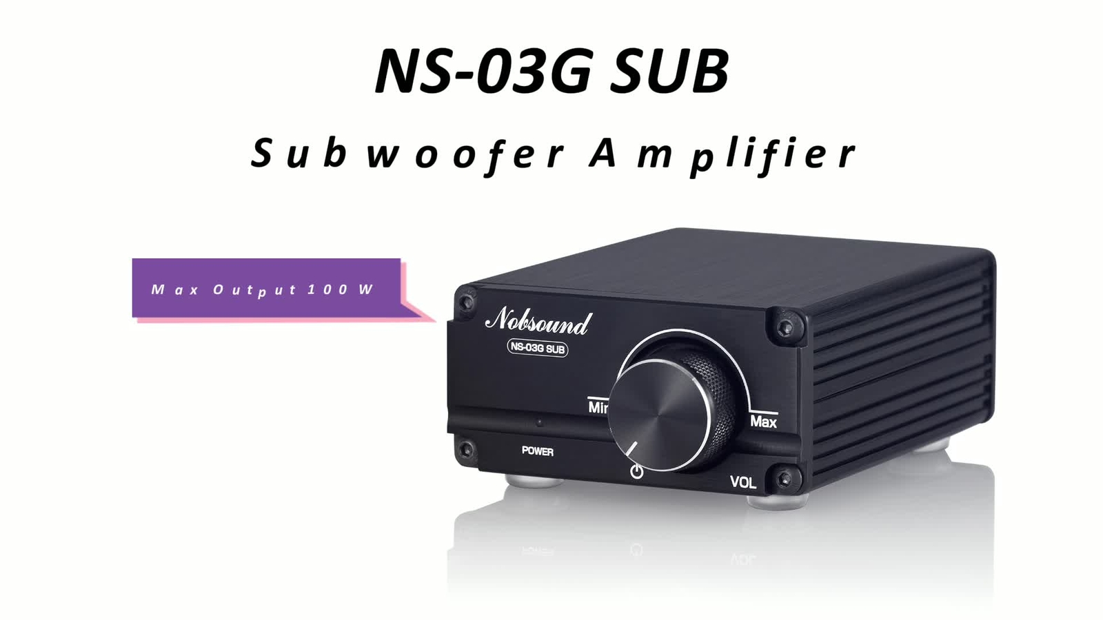 Mini Subwoofer Amplifier Nobsound NS-03G 100W Mono Subwoofer Amplifier - Mini Amp For Home/Desktop Audio Subwoofer Amplifier 1000 W - Foto 2