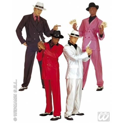 CARNEVALE COSTUME VESTITO GANGSTER UOMO TAGLIA L | eBay