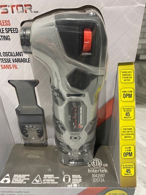 NEW BENCHMARK TWISTOR 8V CORDLESS VARIABLE SPEED OSCILATING TOOL - TOOL ...
