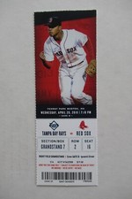 BOSTON RED SOX VS TAMPA BAY RAYS 4/20/2016 FULL TICKET ~ DICKERSON/BETTS HRs