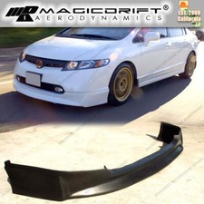 For 06-08 Honda Civic 4dr Sedan Only - Mugen Style Front Bumper Lip Body Kit
