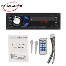 Single 1 Din Audio Digital Car Radio FM Charging Bluetooth Player MP3 USB/AUX/TF