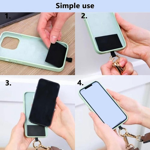 Phone Strap with Zippered Pouch Clip And Go Strap Multifunctional for Outdoor AU - Zdjęcie 17 z 24