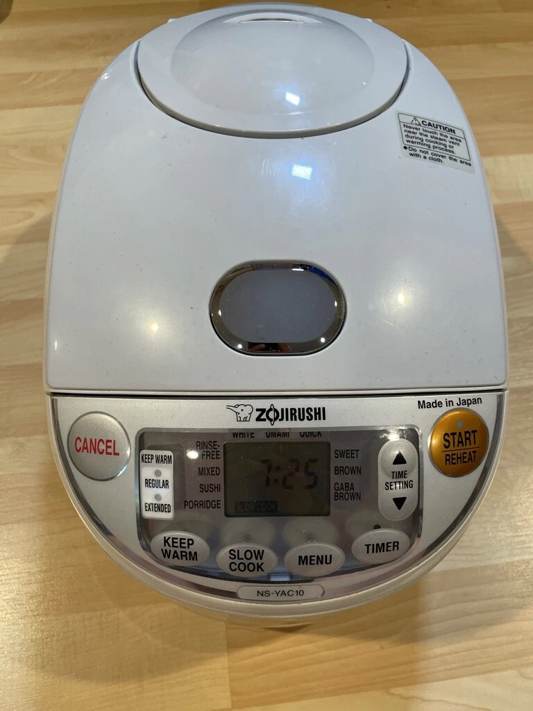 Zojirushi NS-YAC10 Umami Micom 5-Cup Rice Cooker & Warmer White Made in Japan