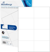 800 Mediarange Universal Etiketten 105X74 Mm 100 A4 Blatt Weiß Selbstklebend