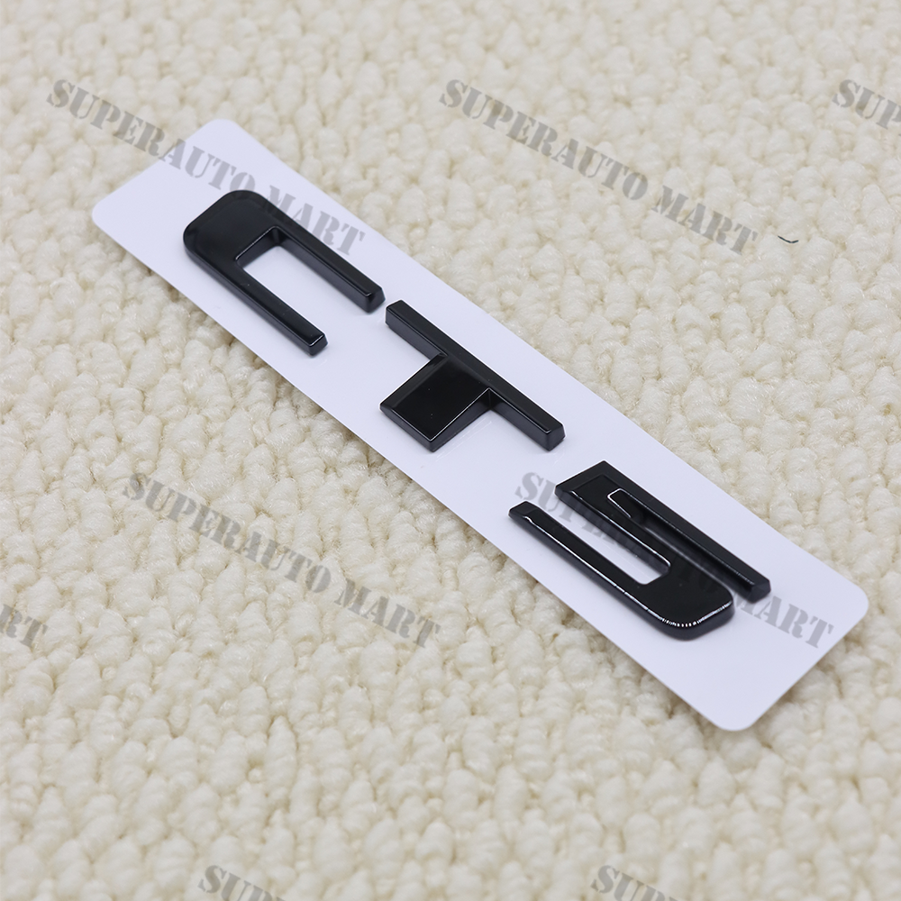 Gloss Black Emblem Rear Trunk Nameplate Badge For CT5 Letter Sticker Decal