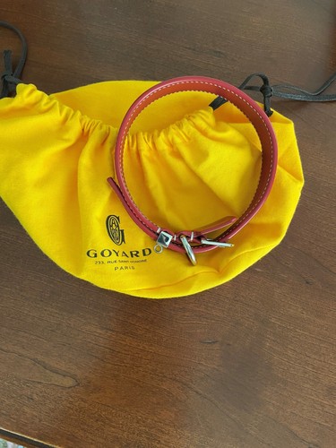 yellow goyard dog collar